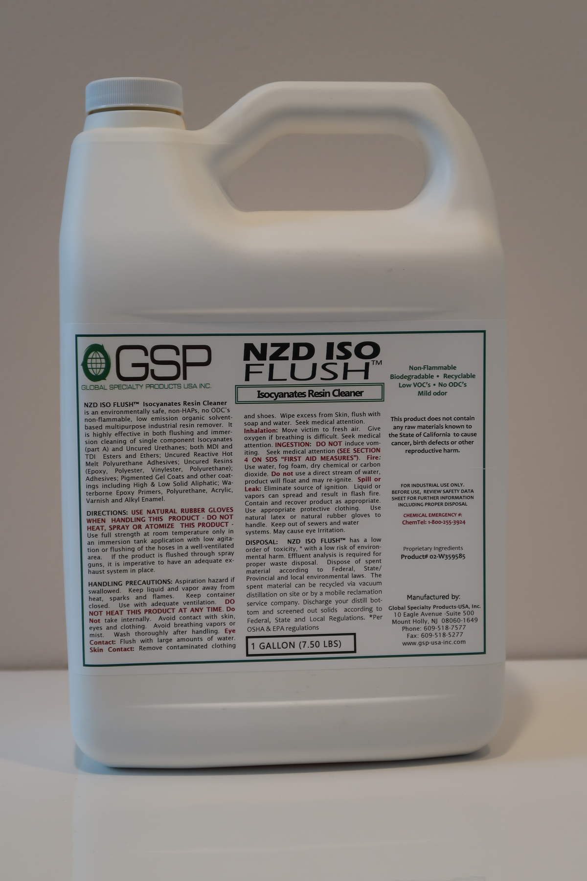 NZD ISO FLUSH GALLON Isocyanate Cleaner & Neutrilizer